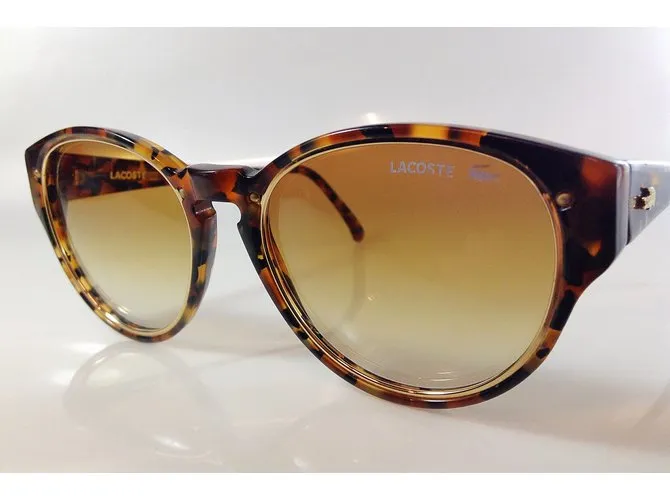 Lacoste cateye gafas de sol Estampado de leopardo 