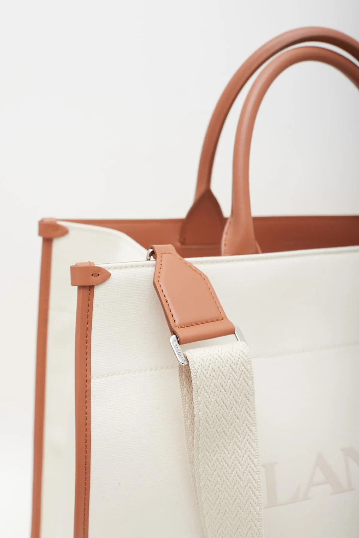 LANVIN OFF WHITE MM TOTE BAG