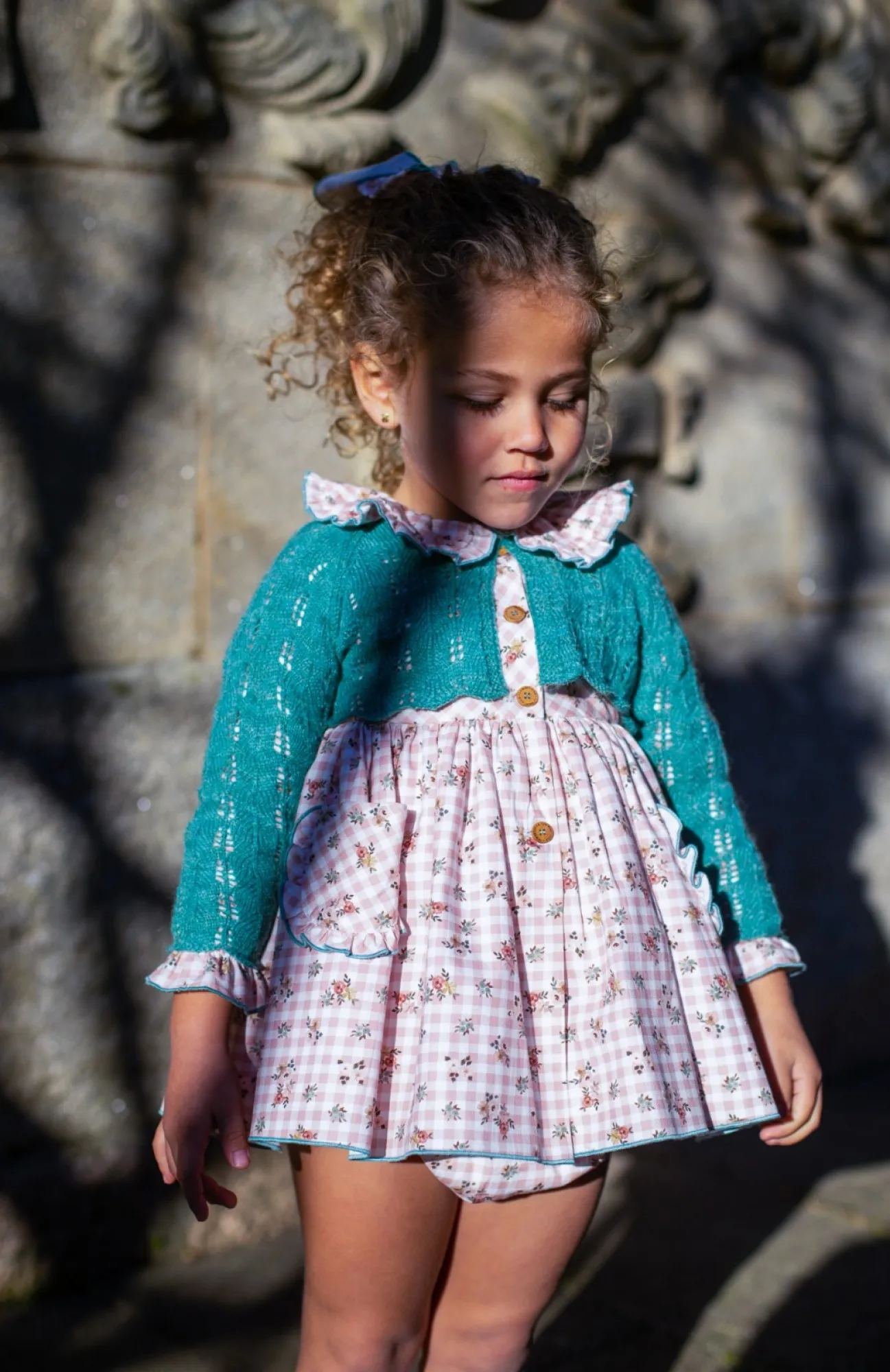 Little jean with panties and jacket Blau y Rosa Collection from La Martinique