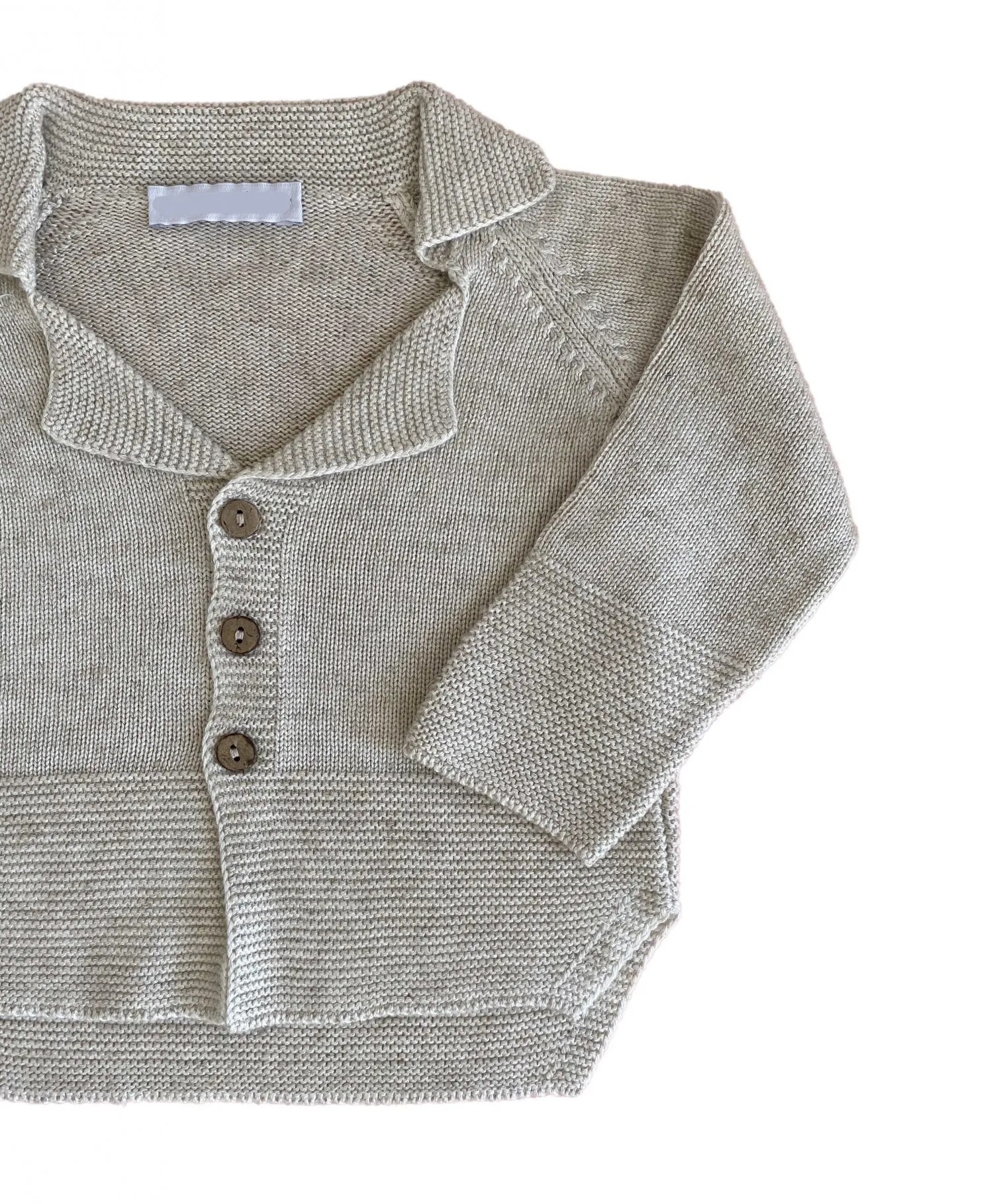 Long jacket for children in linen. Special christening or dressing