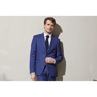 Men's Deep Blue Suit Jacket - LAZARE