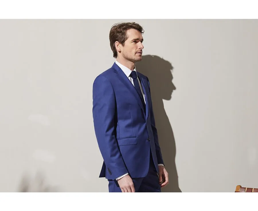 Men's Deep Blue Suit Jacket - LAZARE