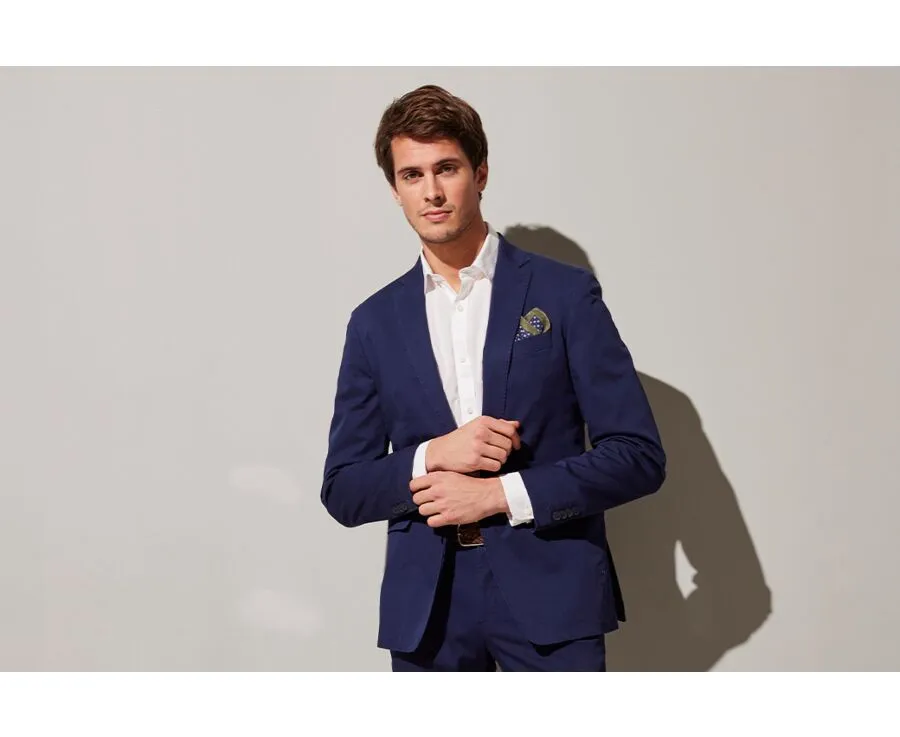 Men's Navy Suit Jacket - LAZARE