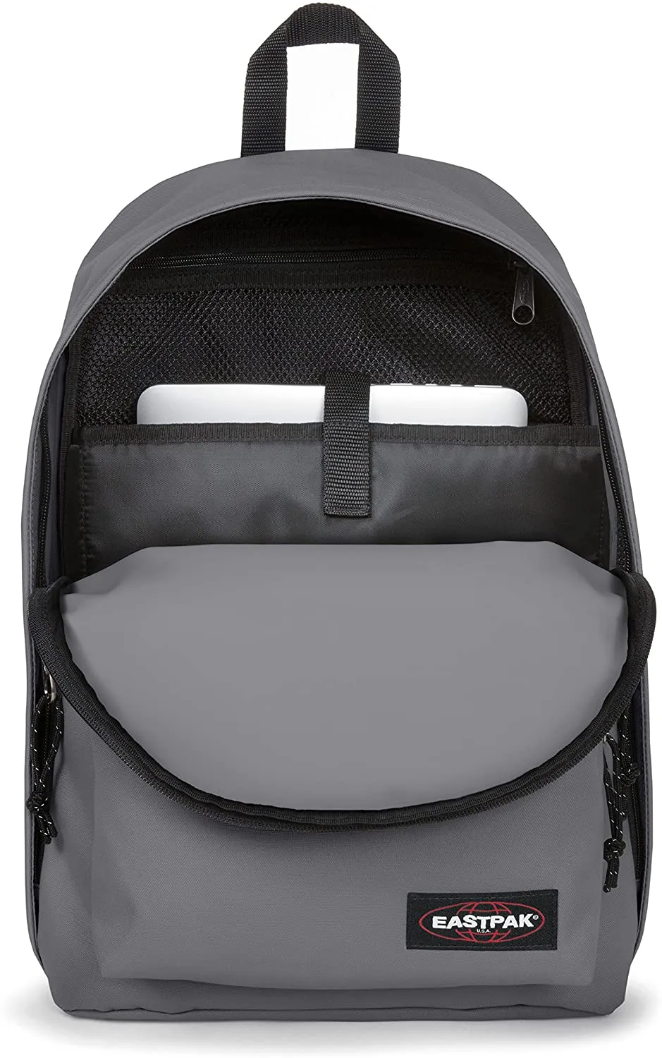 MOCHILA EASTPAK Out Of Office 27 litros con bolsillo ordenador EK76786P Woven grey gris clara