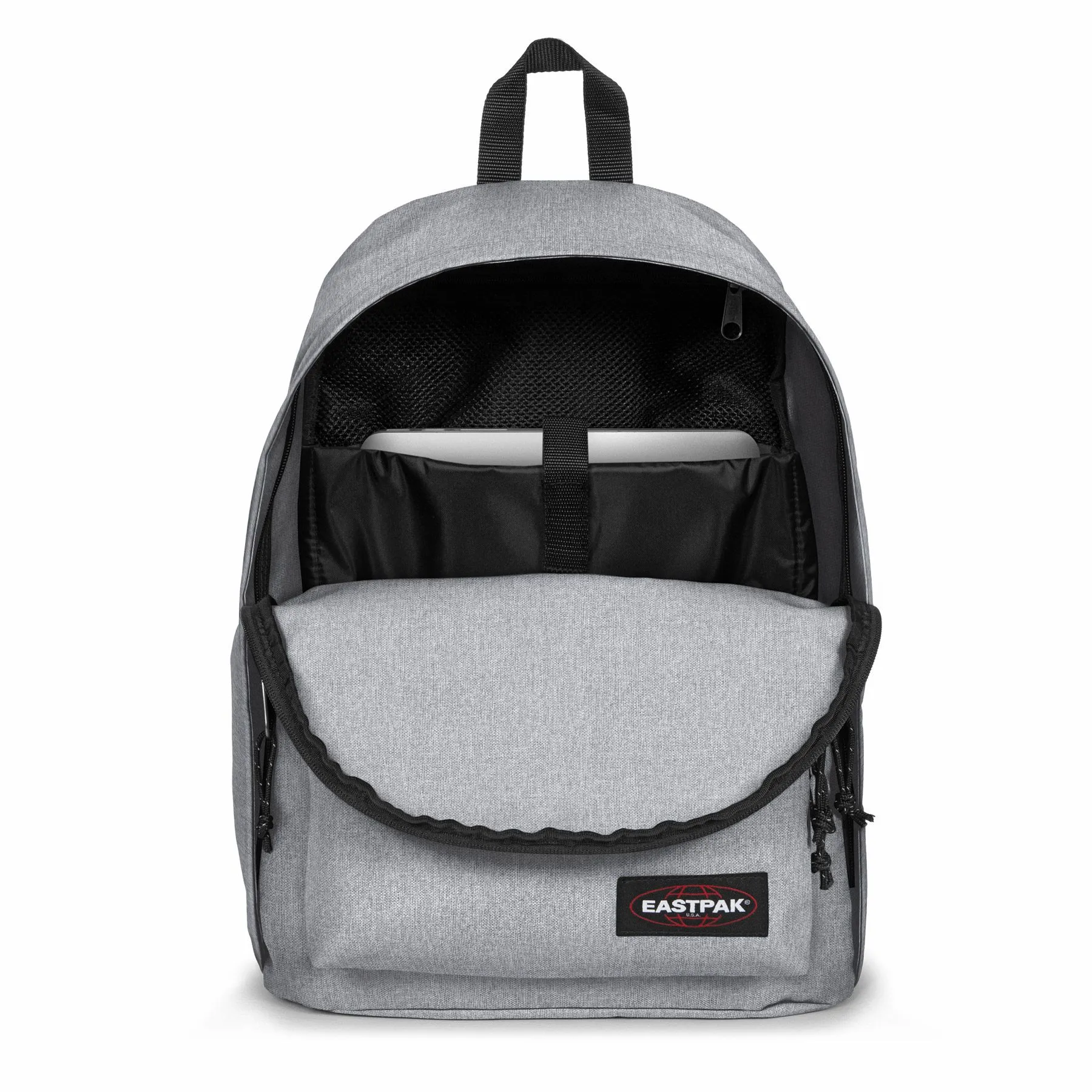 MOCHILA EASTPAK Out Off Office Zippl’R 27l con bolsillo para portátil Sunday Grey EK0A5BBJ363 gris claro