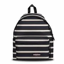 MOCHILA EASTPAK Padded Pak’r® 24 litros EK62027O GINGHAM STRIPE rayas blancas y negras