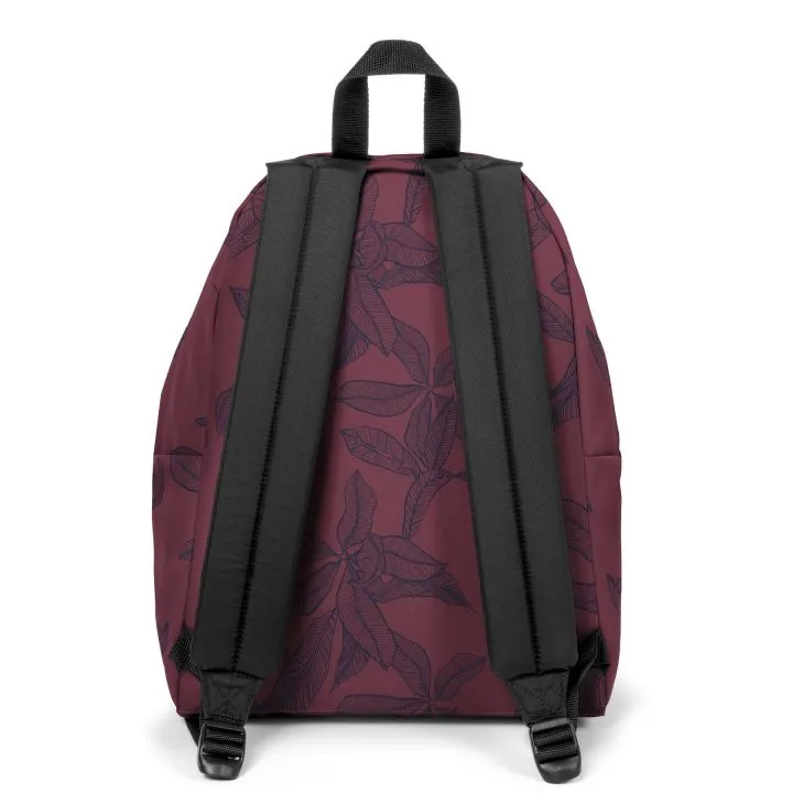 MOCHILA EASTPAK Padded Pak’r® 24 litros EK62044T Leaves Merlot granate flores