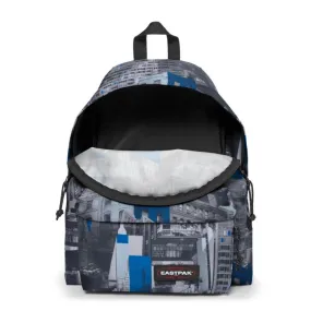 MOCHILA EASTPAK Padded Pak’r® 24 litros EK62073Y Chroblue urbana ciudad edificios grises y azules