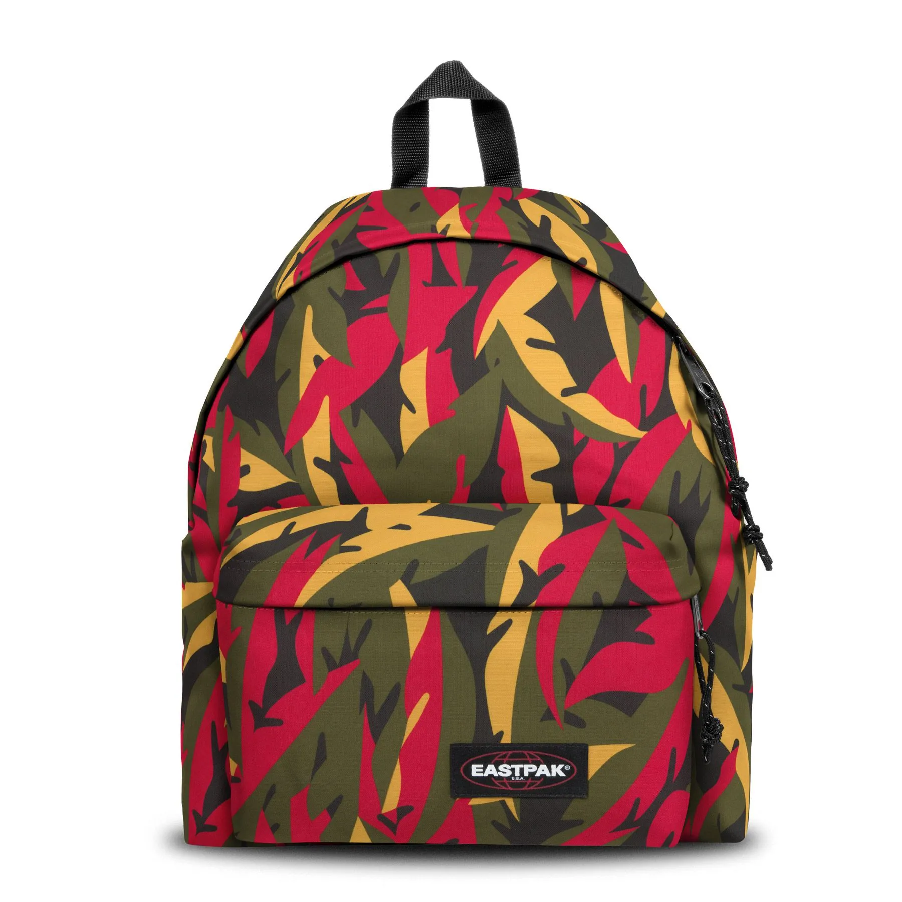 MOCHILA EASTPAK Padded Pak’r® 24 litros EK620I80 Leaves Khaki floral verde/roja