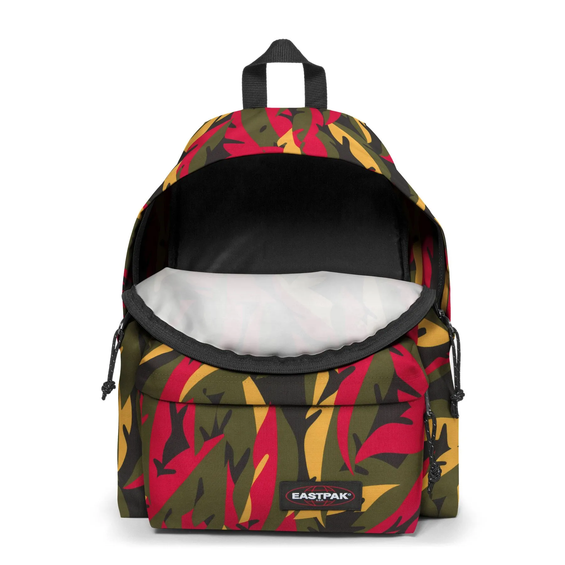 MOCHILA EASTPAK Padded Pak’r® 24 litros EK620I80 Leaves Khaki floral verde/roja