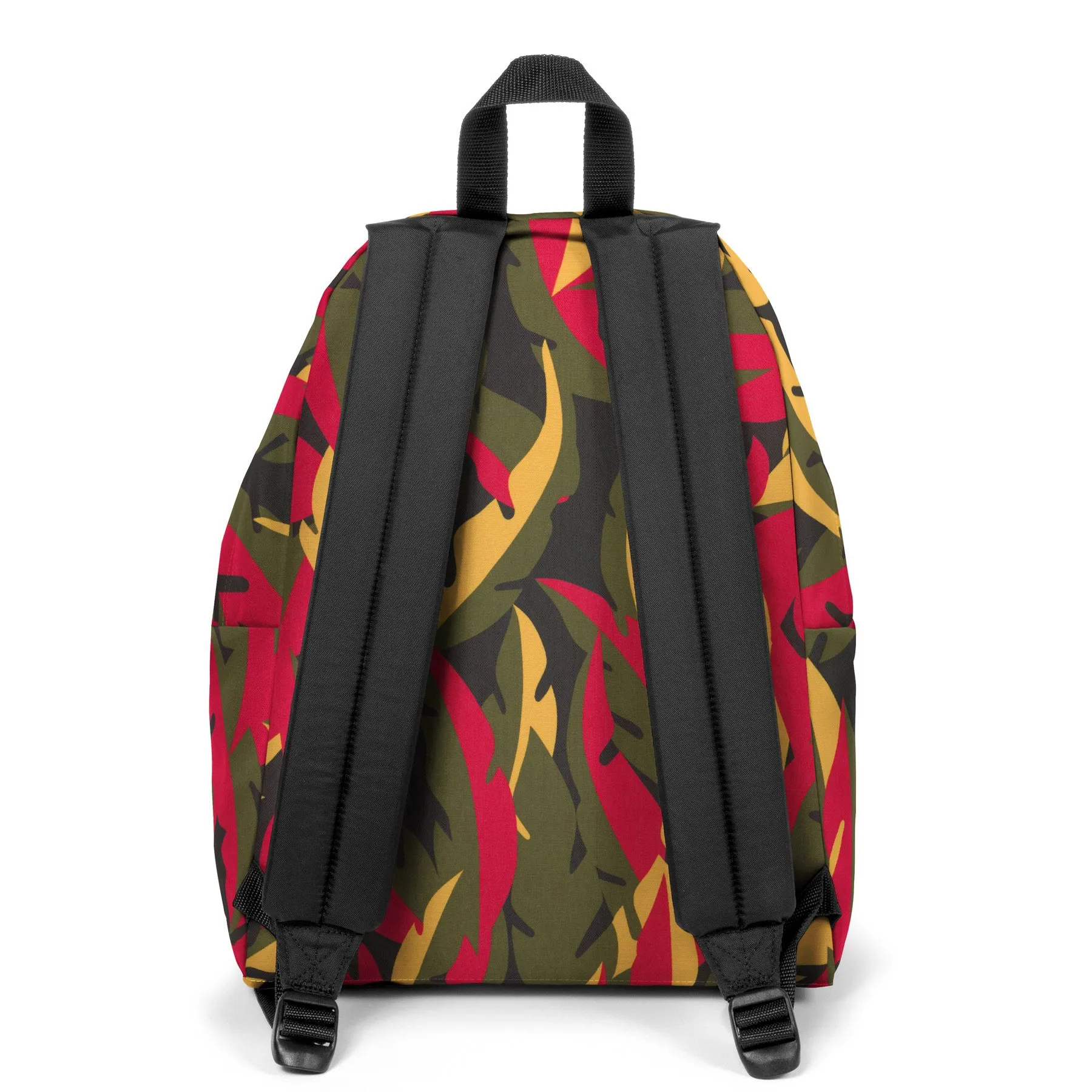 MOCHILA EASTPAK Padded Pak’r® 24 litros EK620I80 Leaves Khaki floral verde/roja