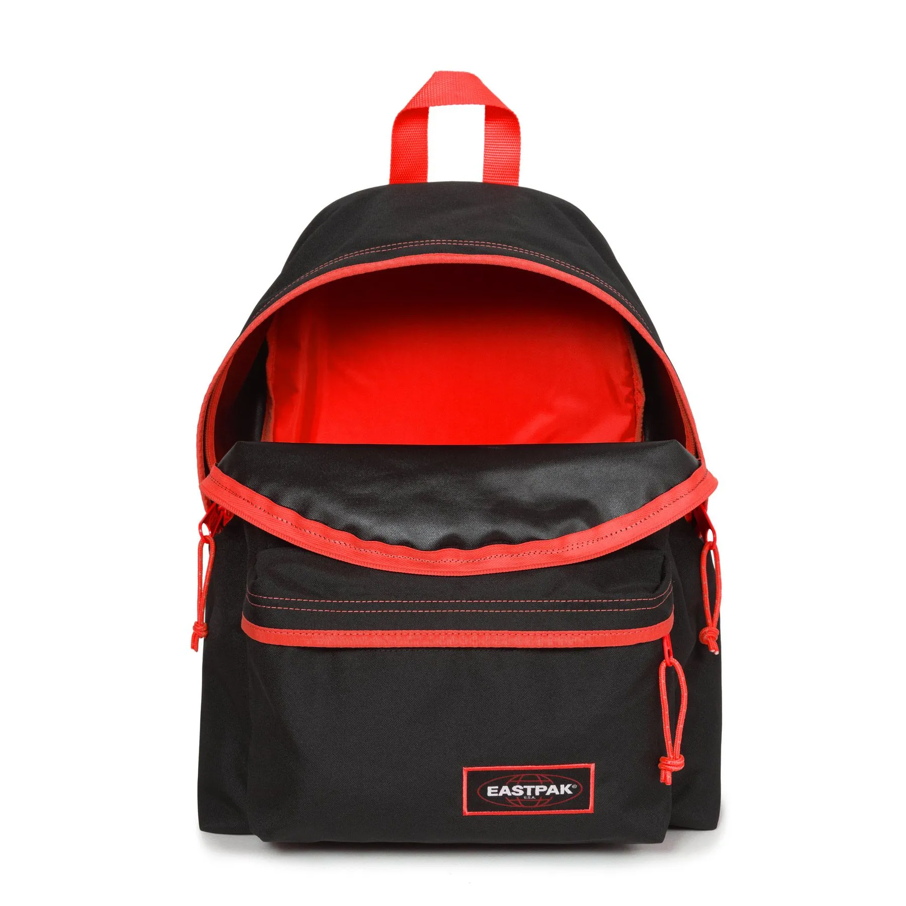 MOCHILA EASTPAK Padded Pak’r® 24 litros EK620L55 Kontrast Fiery negra con detalles rojos