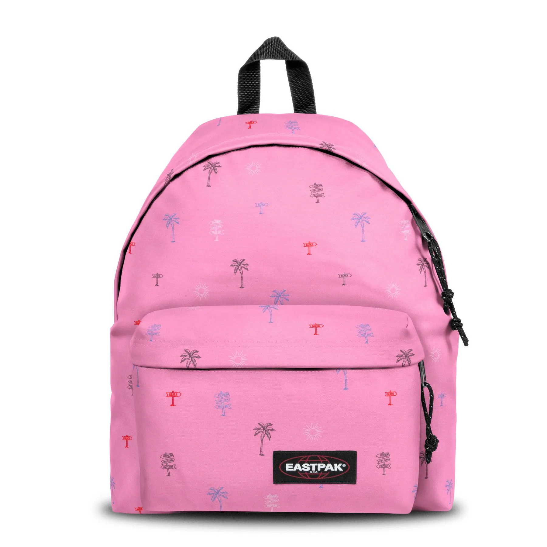 MOCHILA EASTPAK Padded Pak’r® 24 litros EK620O22 Icons Pink rosa Tropical/palmeras