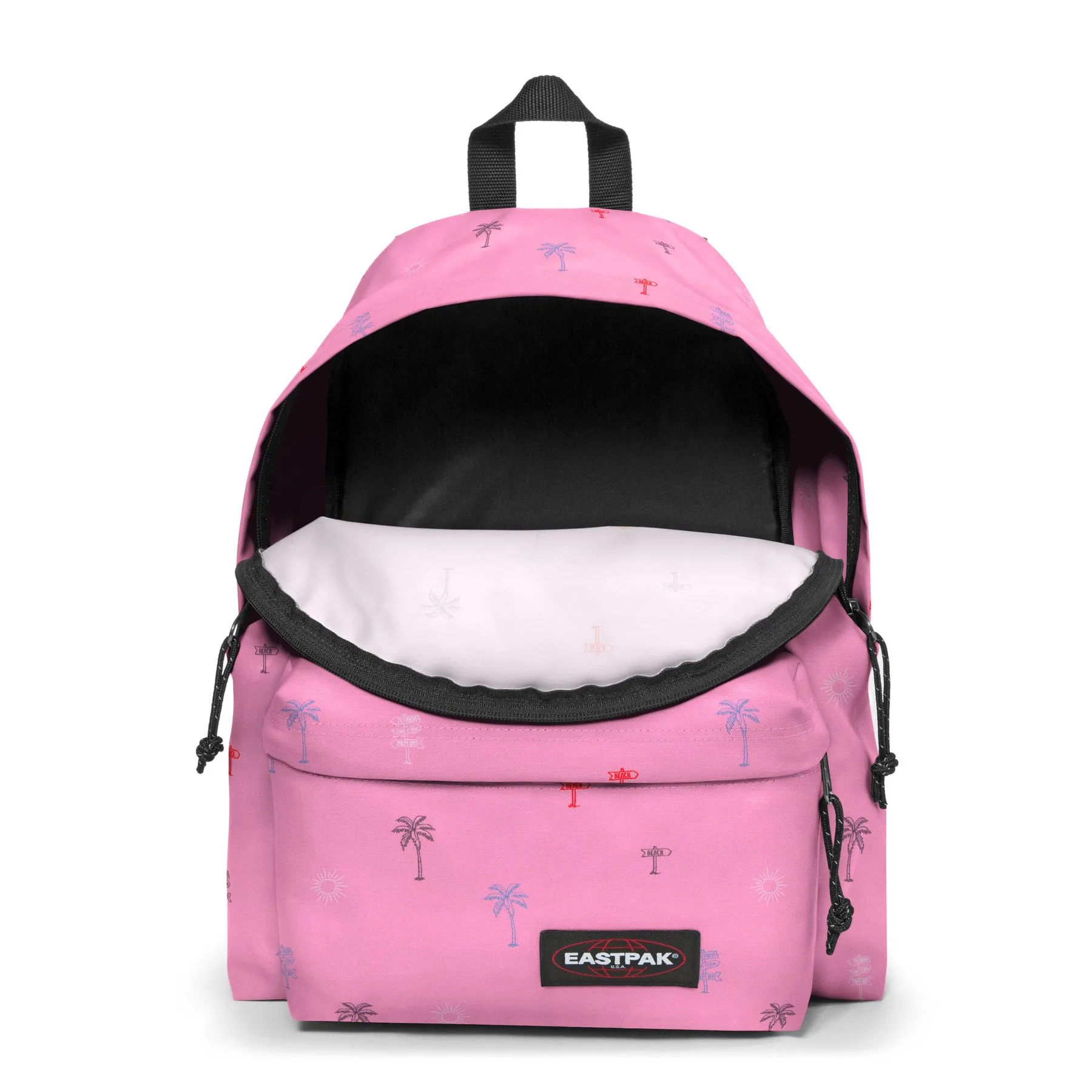 MOCHILA EASTPAK Padded Pak’r® 24 litros EK620O22 Icons Pink rosa Tropical/palmeras