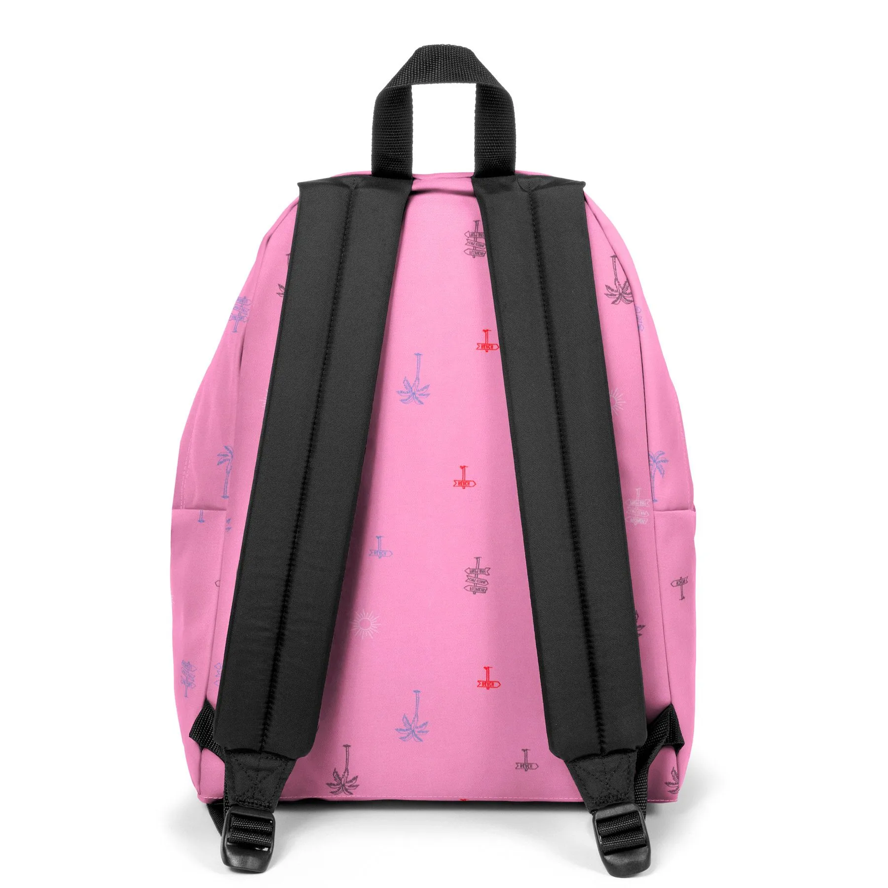 MOCHILA EASTPAK Padded Pak’r® 24 litros EK620O22 Icons Pink rosa Tropical/palmeras