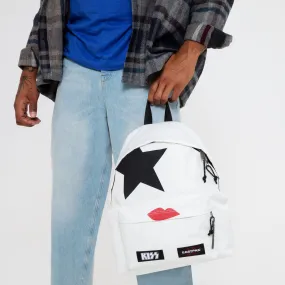 MOCHILA EASTPAK Padded Pak’r® 24 litros EK620Q84 Kiss White blanca inspirada mundo rock and roll labios