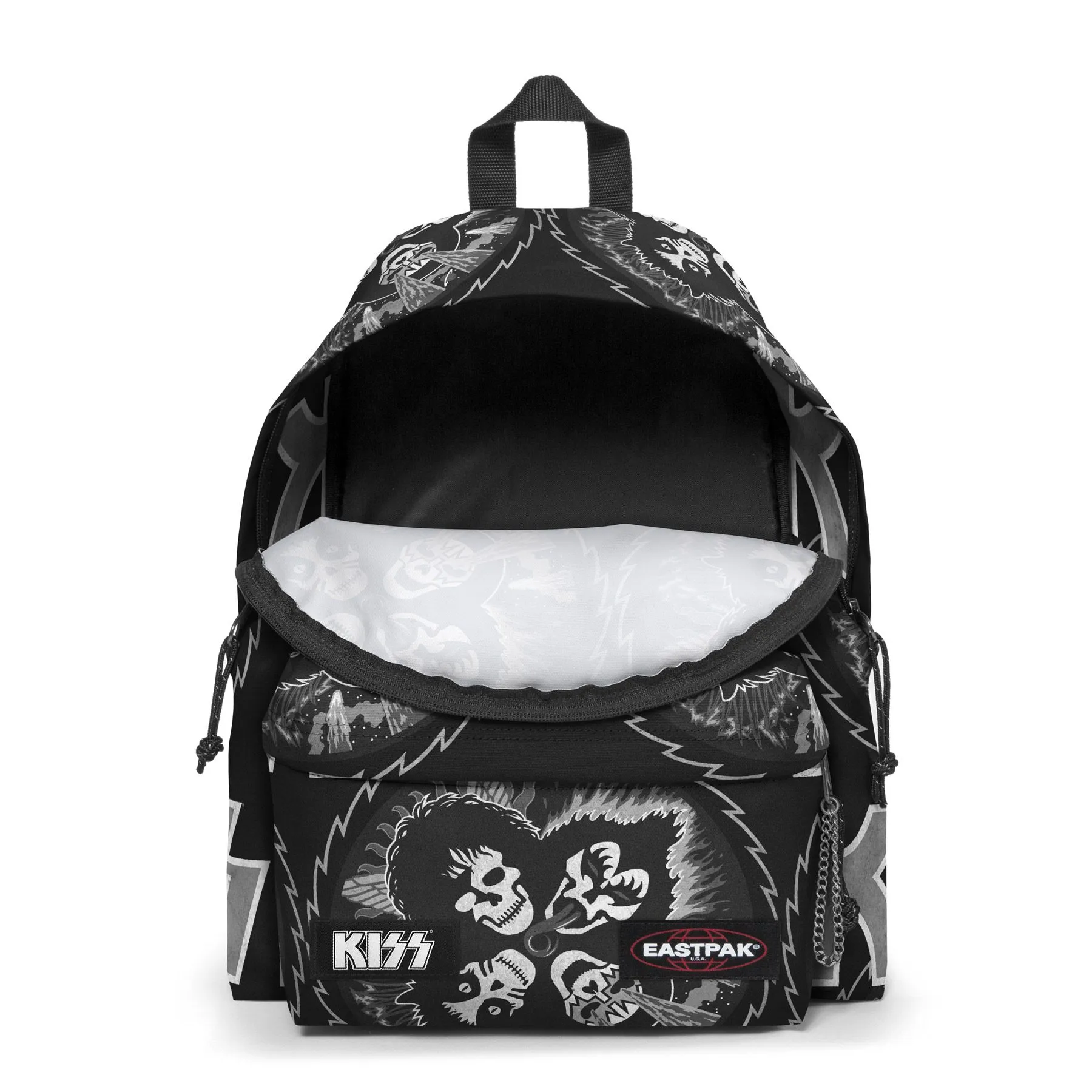 MOCHILA EASTPAK Padded Pak’r® 24 litros EK620Q86 Kiss Grunge negra inspirada mundo rock and roll