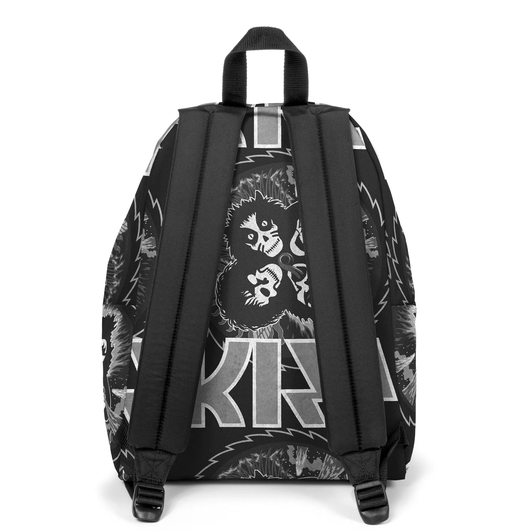 MOCHILA EASTPAK Padded Pak’r® 24 litros EK620Q86 Kiss Grunge negra inspirada mundo rock and roll