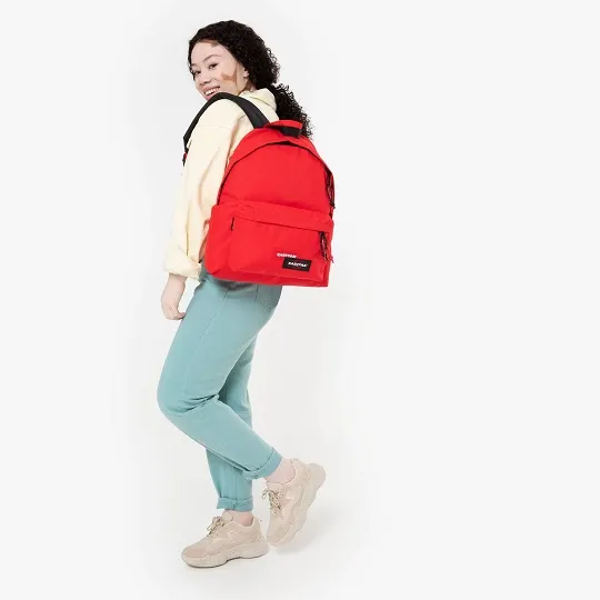 MOCHILA EASTPAK Padded Pak’r® 24l. EK620K47 Sailor Double rojo intenso con logo doble