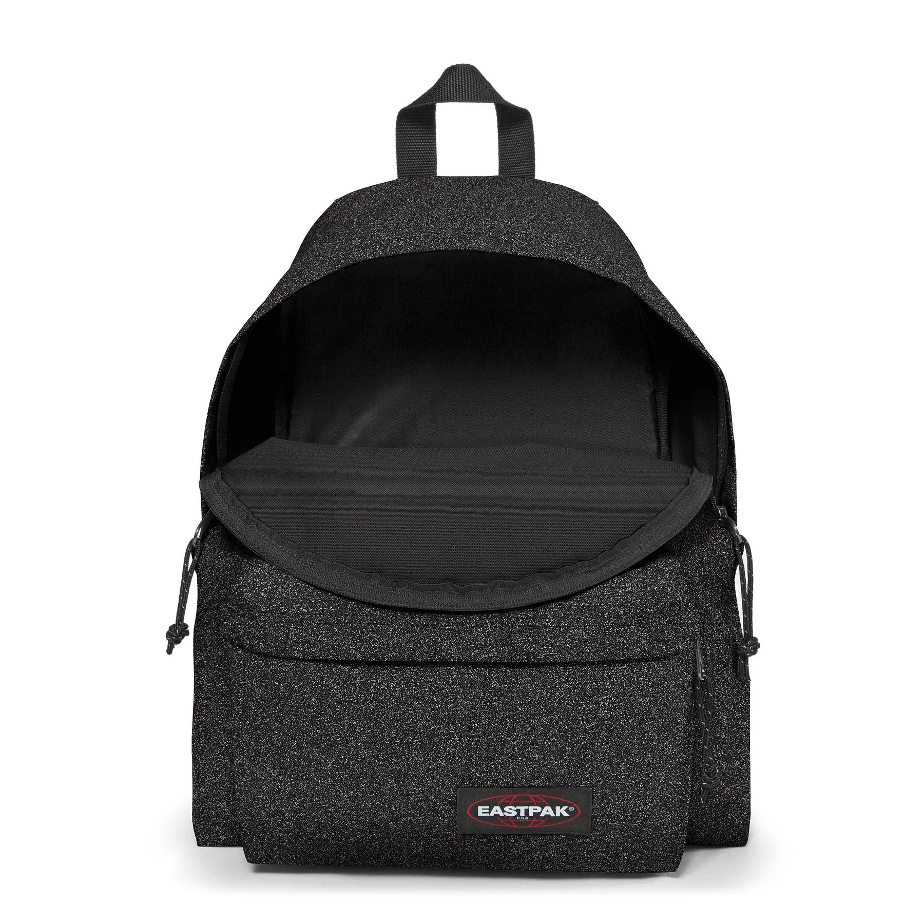 MOCHILA EASTPAK Padded Pak’r® 24l. EK620N98  Spark Black negra con un toque de purpurina