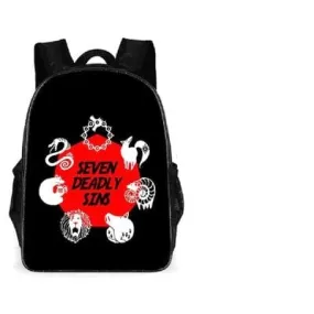 Mochila Seven Deadly Sins Símbolo de los 7 Pecados Capitales