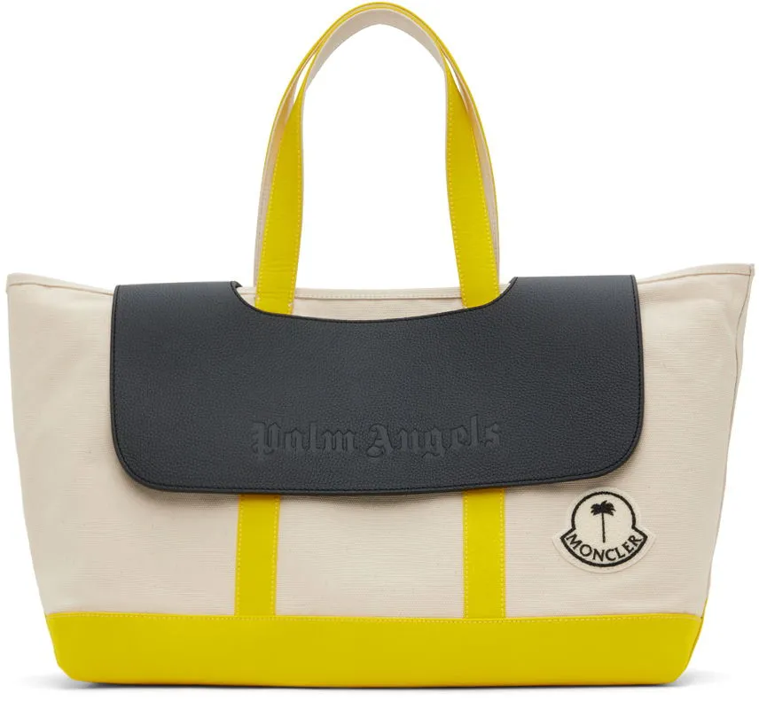 Moncler Genius x Palm Angels Off-White Canvas Tote