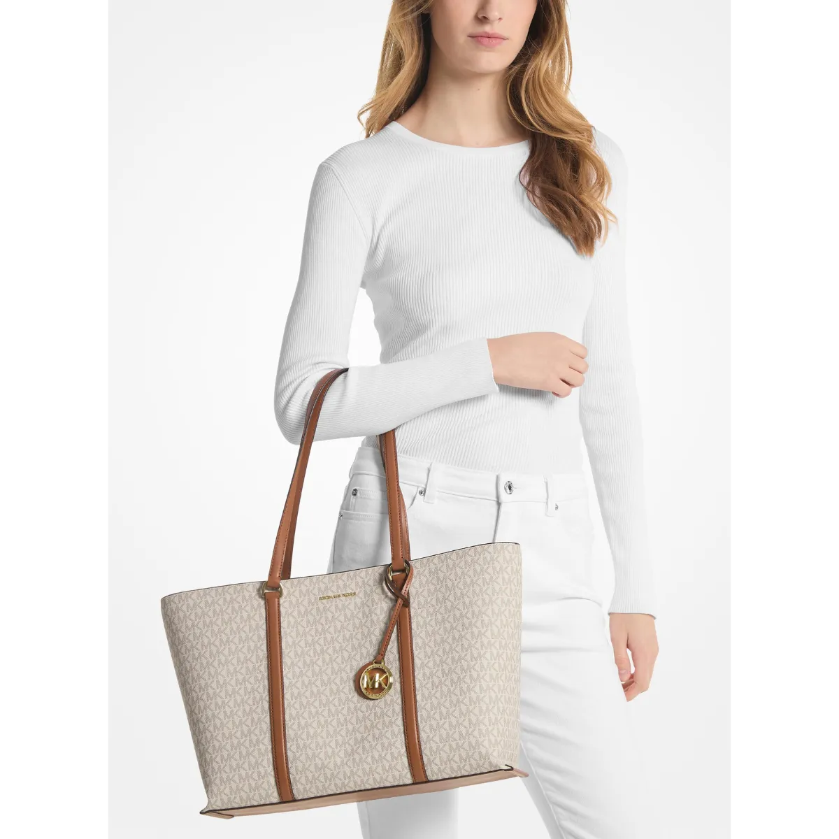 Monogram Temple Tote Bag