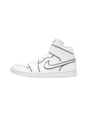 Nike Air Jordan 1 MID Blancas Reflectantes