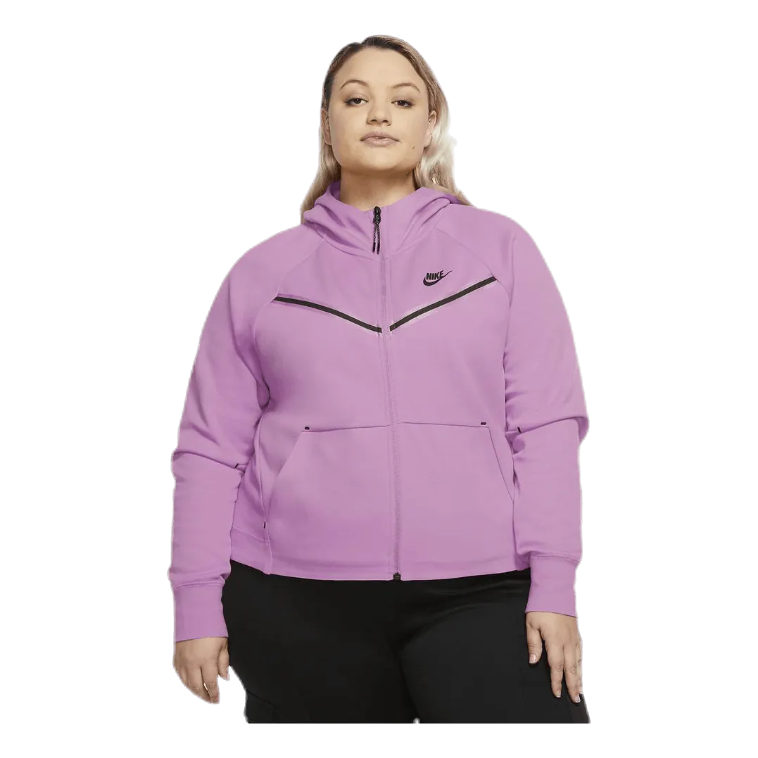 Nike Nsw tch flc wr hoody fz plus Pink