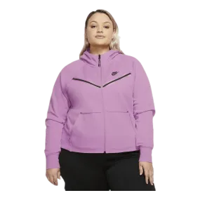 Nike Nsw tch flc wr hoody fz plus Pink