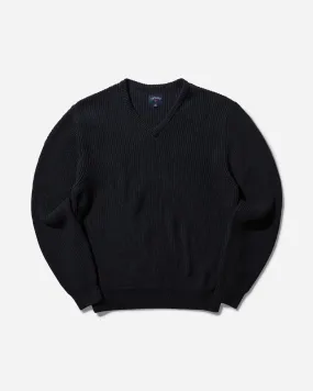 Noah V-Neck Shaker Stitch Sweater