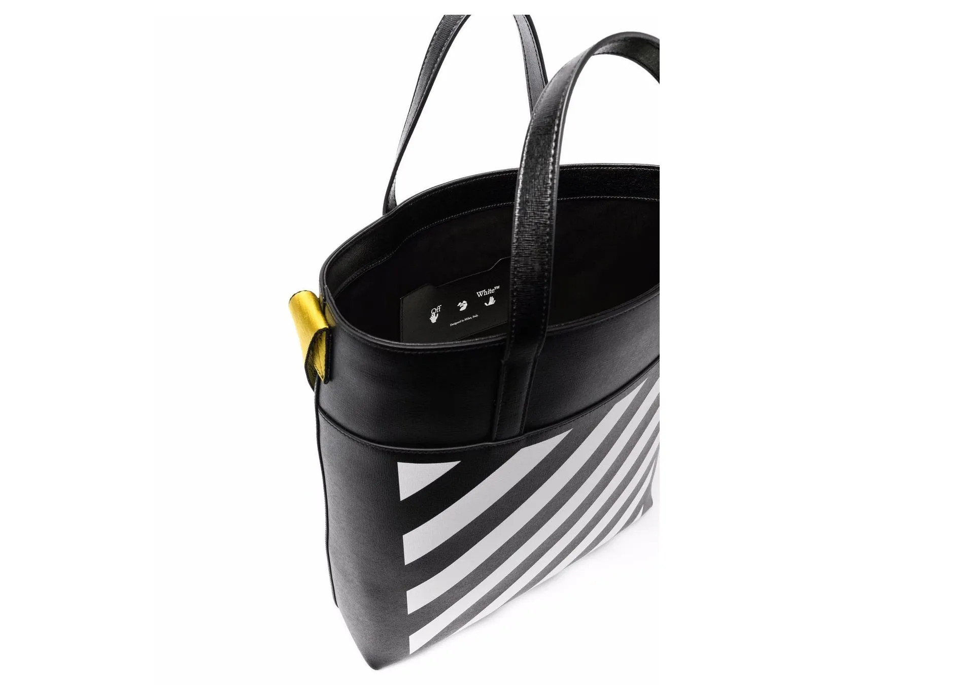 Off-White Diag Print Tote Bag Black