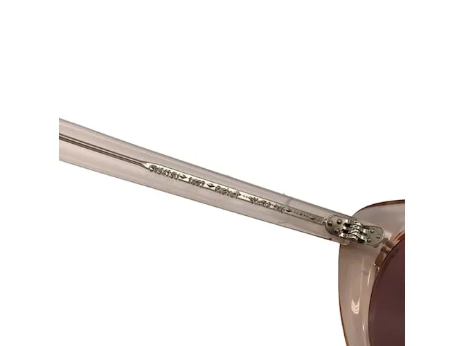 Oliver Peoples Rishell rosa claro / Gafas de sol con montura de plástico y lentes moradas 