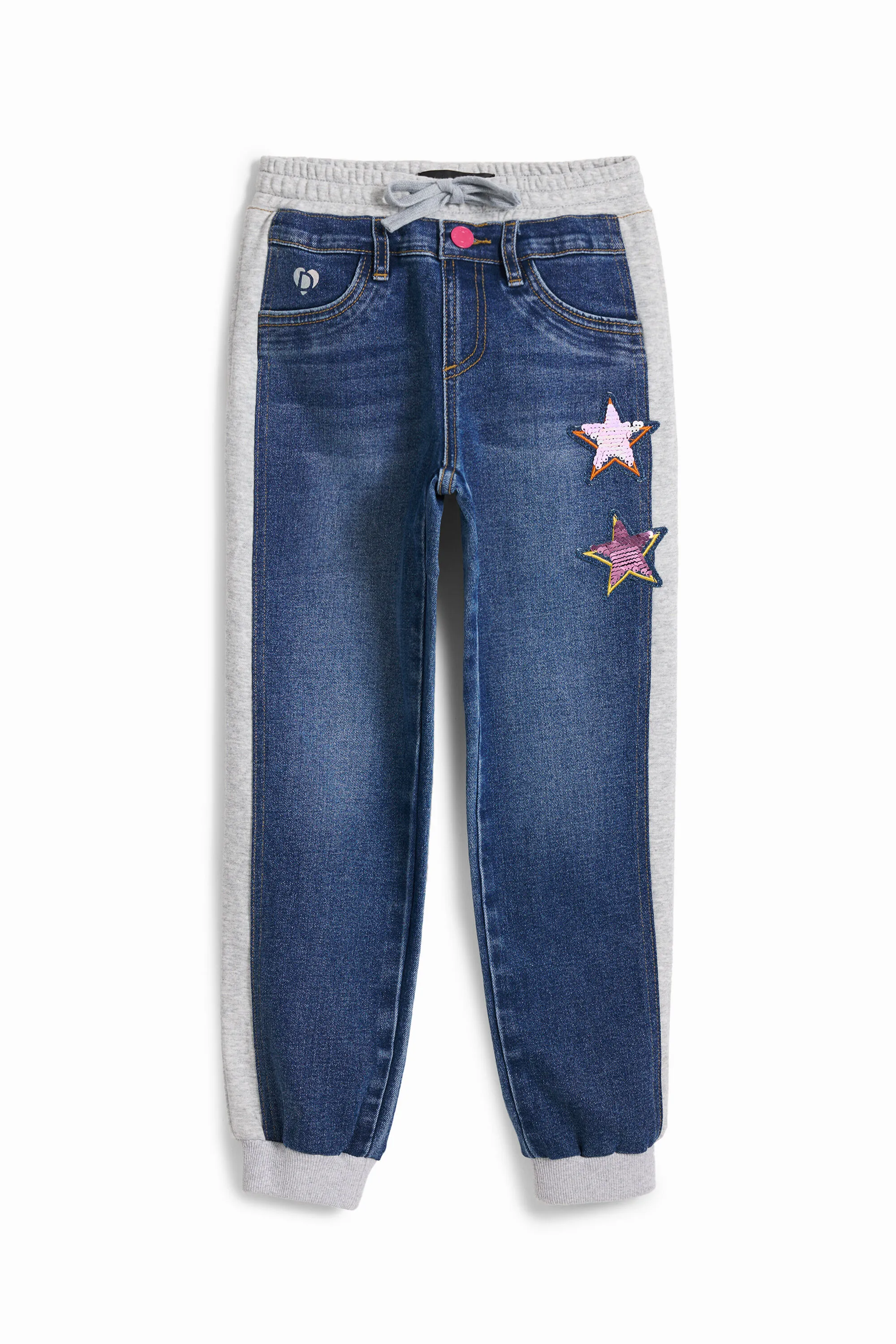 Pantalón jogger canalé estrellas