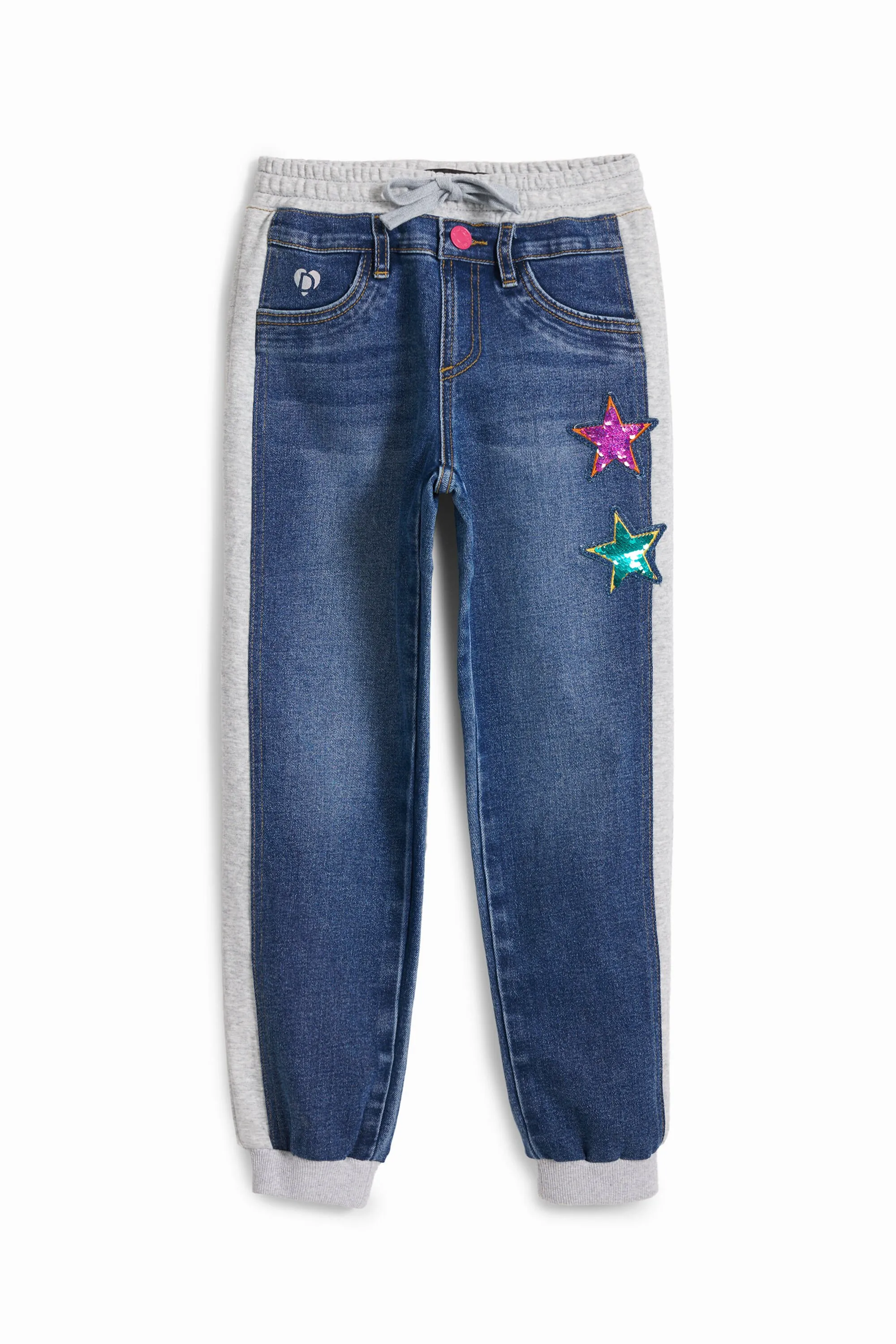 Pantalón jogger canalé estrellas