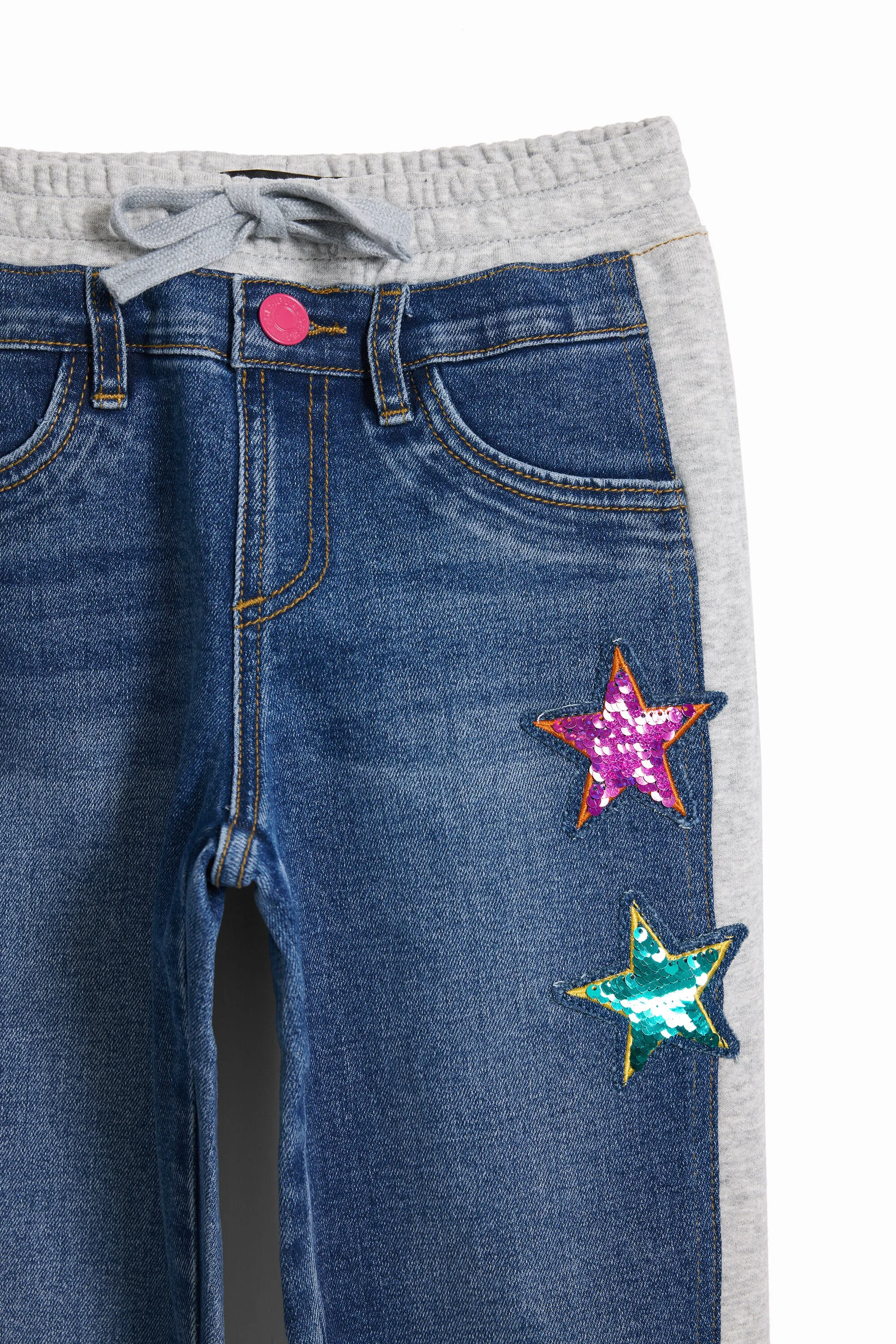 Pantalón jogger canalé estrellas