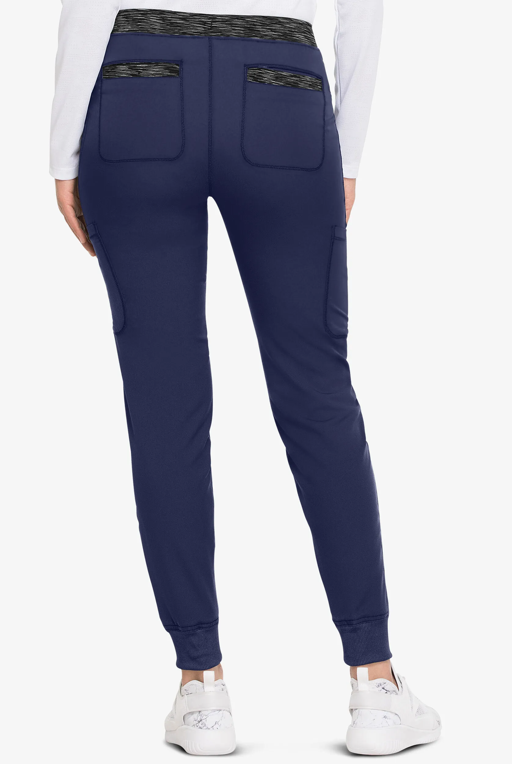 Pantalón médico Dickies Dynamix STRETCH petite estilo jogger con piernas pitillo y 6 bolsillos para mujer