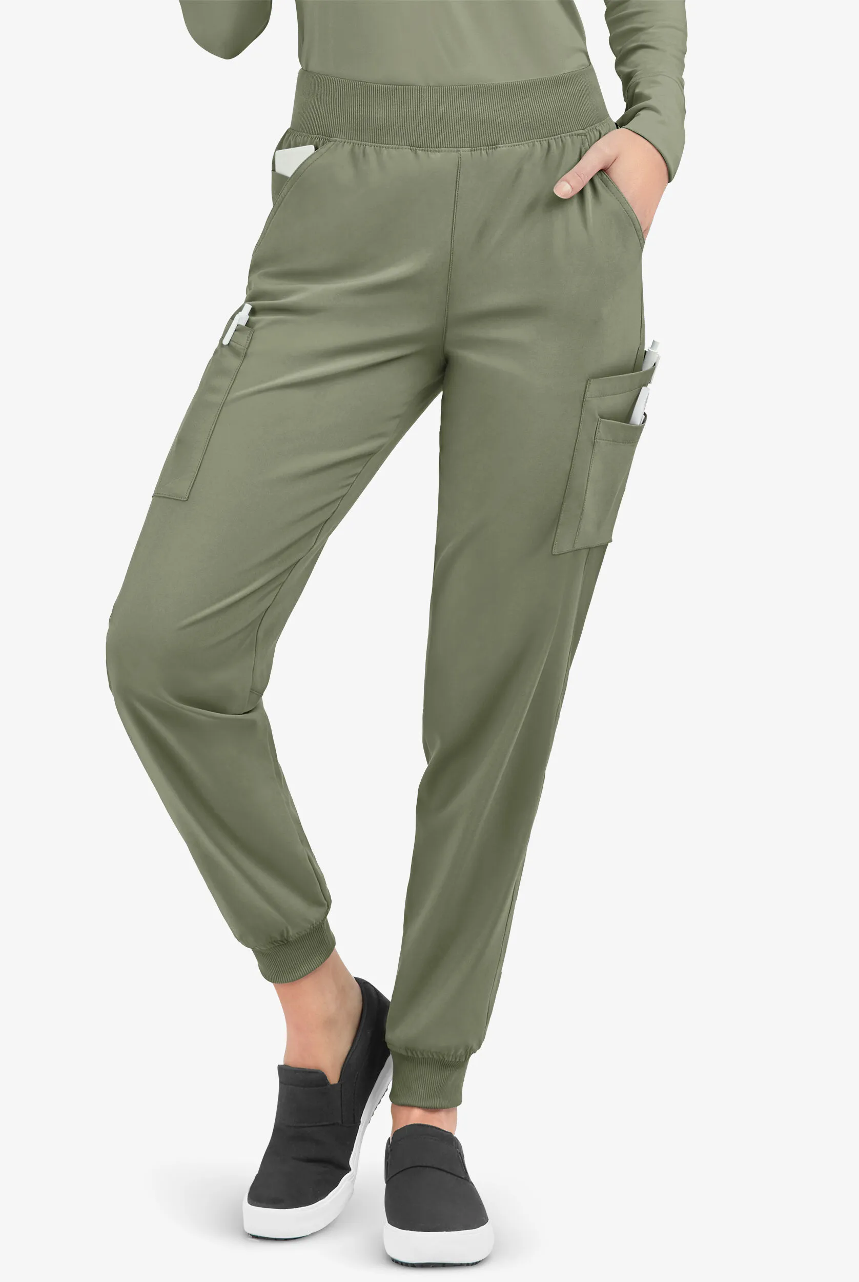 Pantalón médico Easy STRETCH Mila estilo jogger con 5 bolsillos para mujer