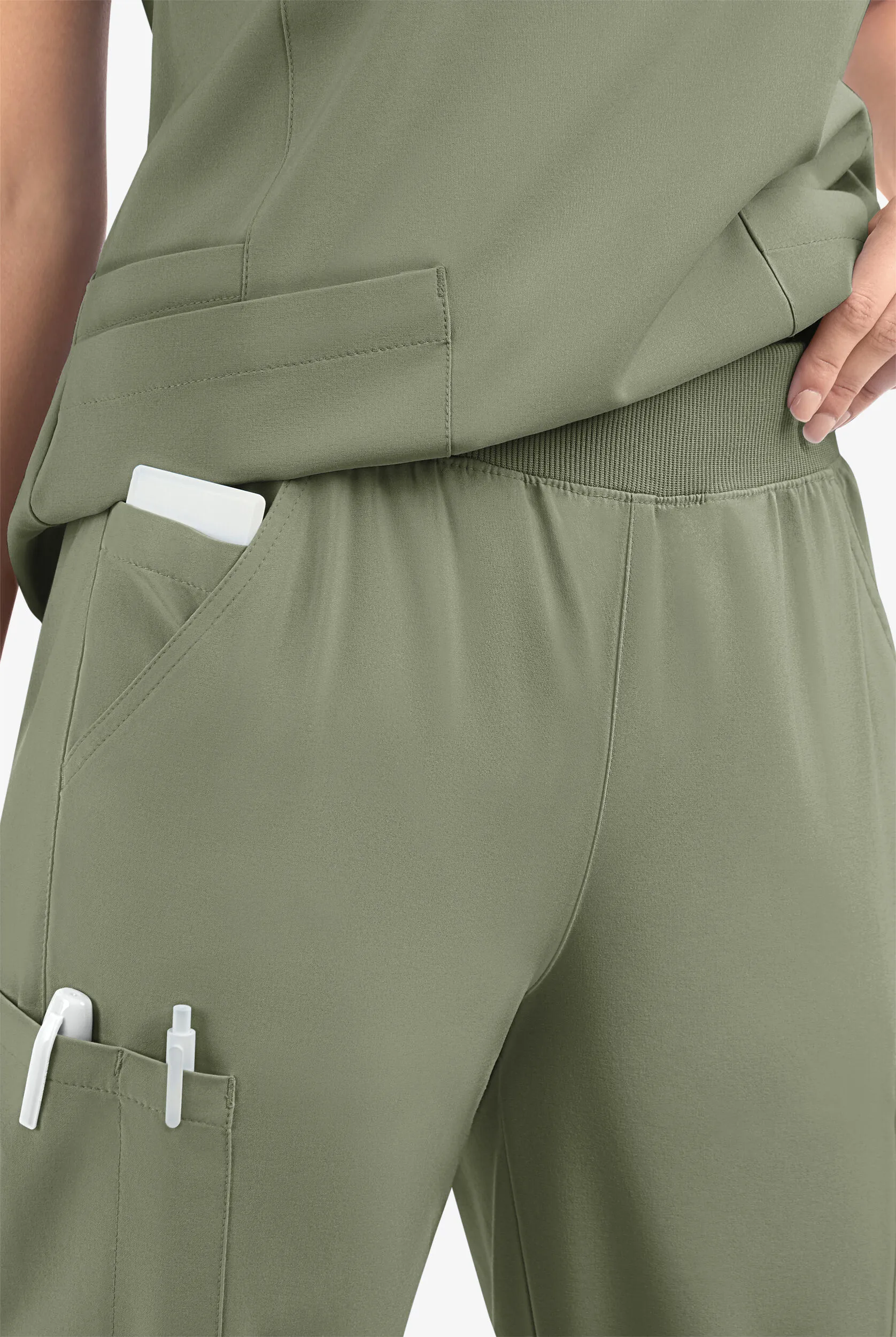 Pantalón médico Easy STRETCH Mila estilo jogger con 5 bolsillos para mujer