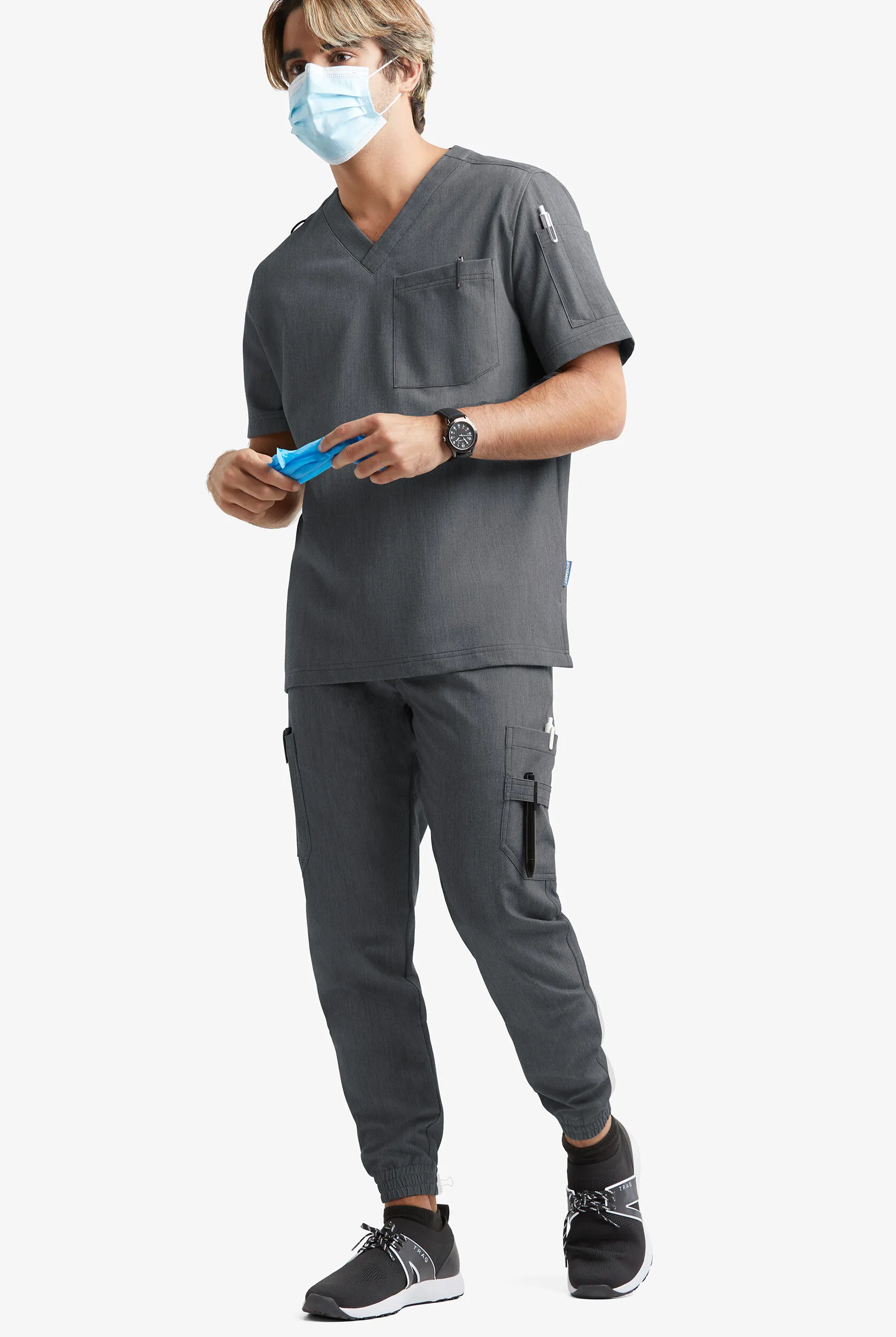 Pantalón médico MOVEMENT by Butter-Soft STRETCH Polaris estilo jogger con 7 bolsillos para hombre