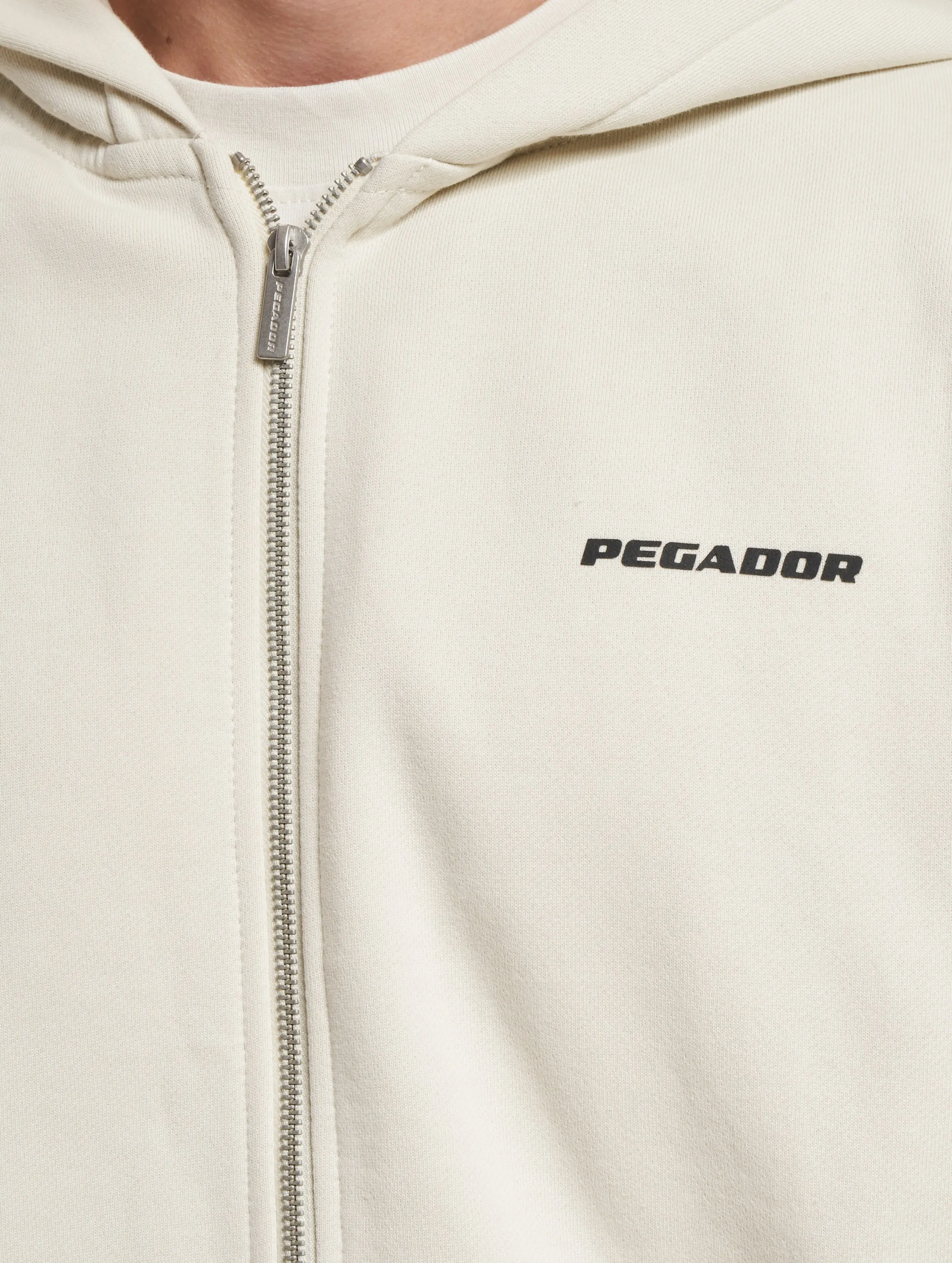 PEGADOR Logo Oversized Sweat Zip Hoodies