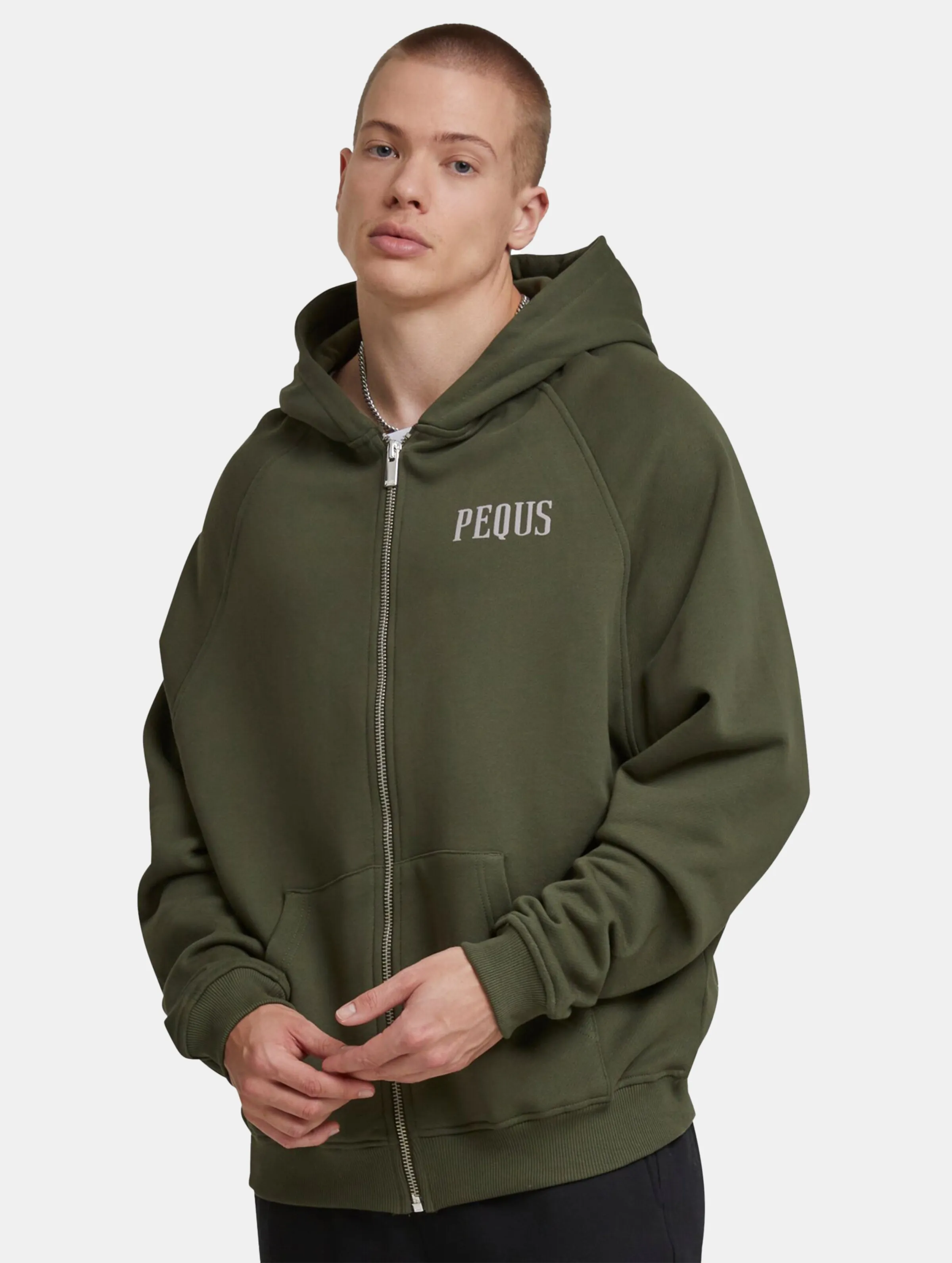 PEQUS Mythic Logo Zip Hoodies