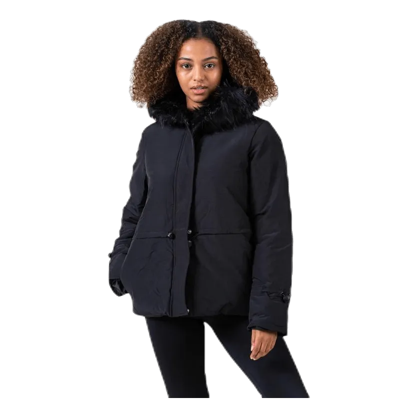 Pieces Hira Puffer Jacket Black