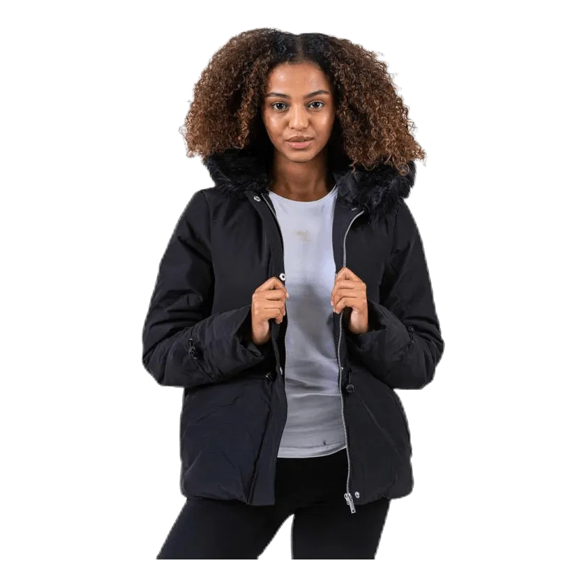 Pieces Hira Puffer Jacket Black