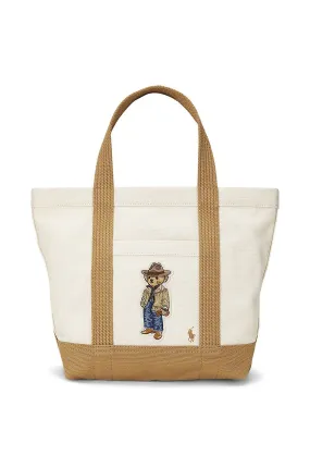 Polo by Ralph Lauren Small Tote Bag With Bear Applique