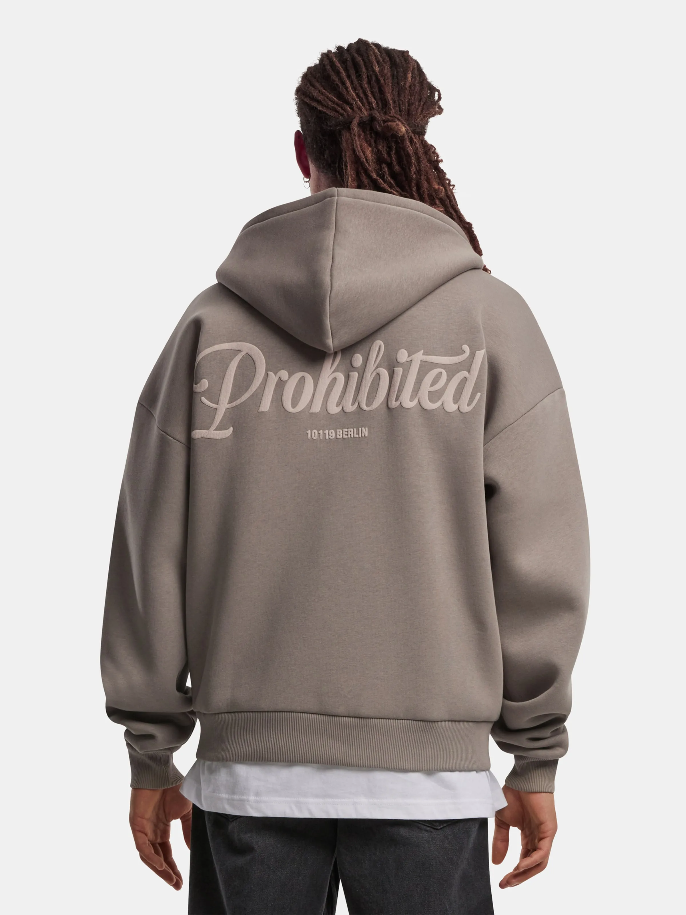 Prohibited 10119 V2 Crew Neck Zip Hoodies