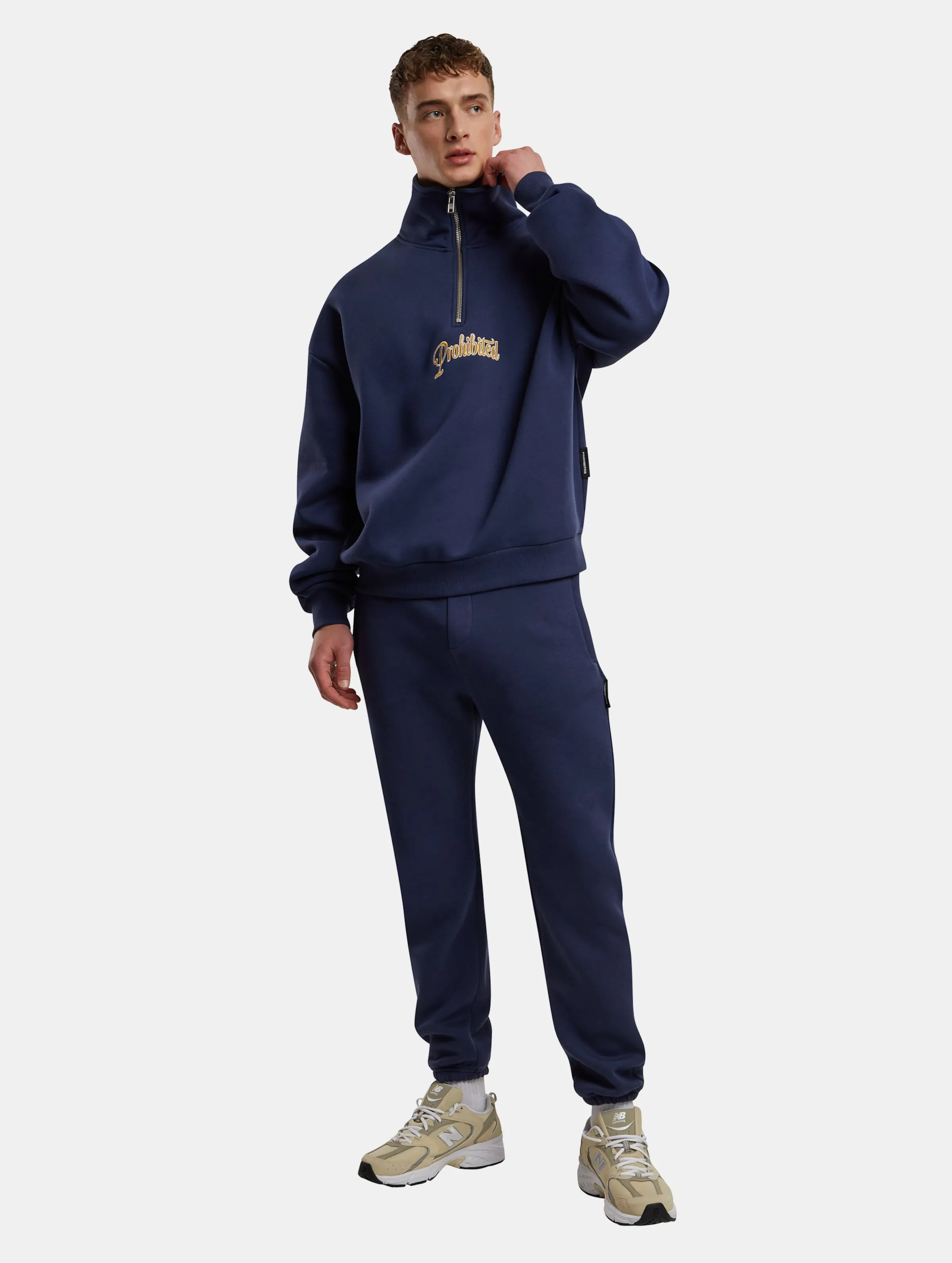 Prohibited Mitte Half Zip Hoodies