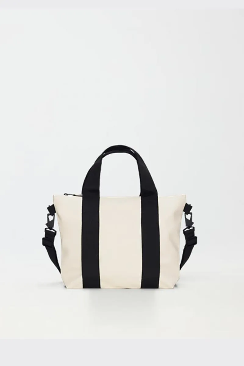 RAINS TOTE BAG MICRO ECRU