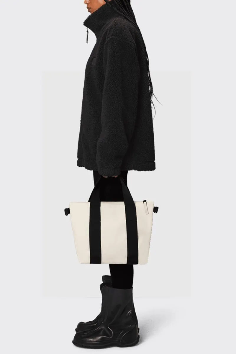 RAINS TOTE BAG MICRO ECRU