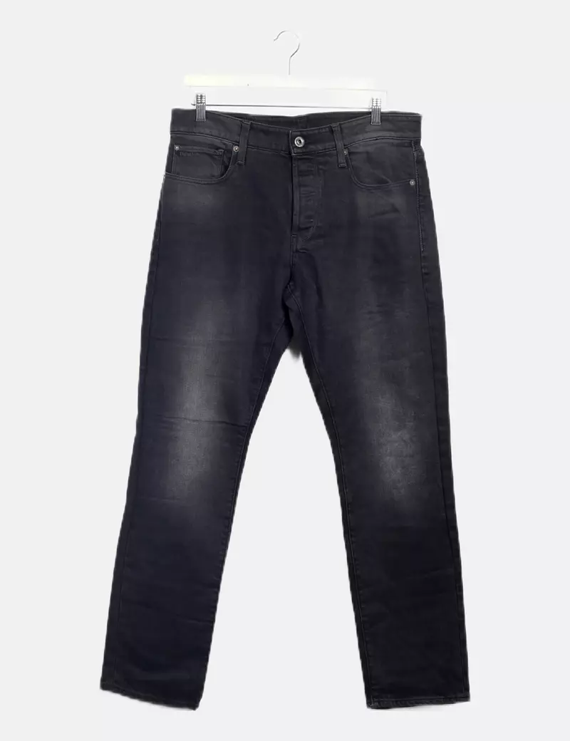 Raw Jeans negro regular fit